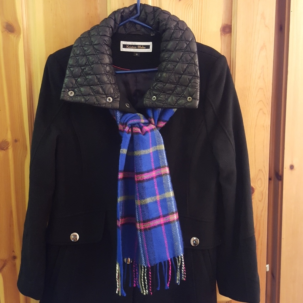 Soft & bright plaid scarf